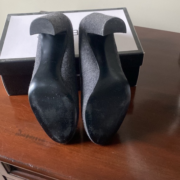 NINE WEST Heels Womens 9 Gray Wool Block heel - Picture 5 of 5